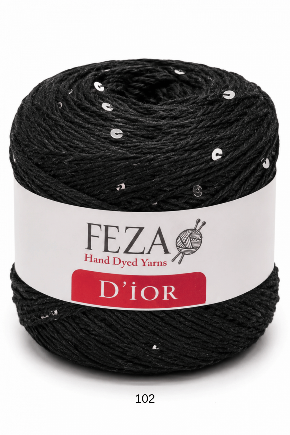 Feza D’ior Payetli Pamuklu Örgü İpi 100 Gr 310 Metre – 1 Yumak-102