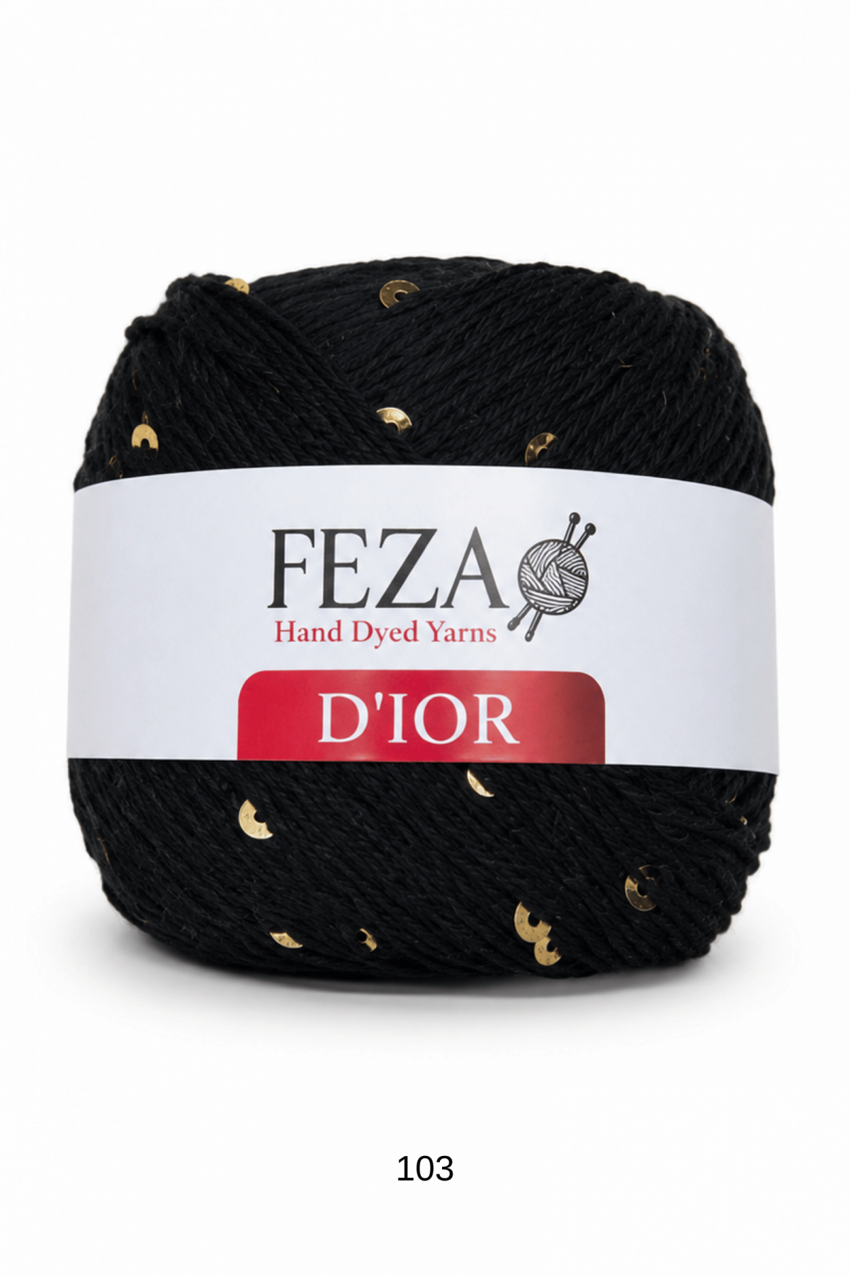 Feza D’ior Payetli Pamuklu Örgü İpi 100 Gr 310 Metre – 1 Yumak-103