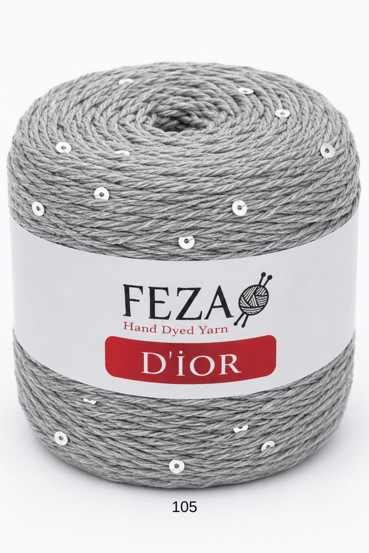 Feza D’ior Payetli Pamuklu Örgü İpi 100 Gr 310 Metre – 1 Yumak-105