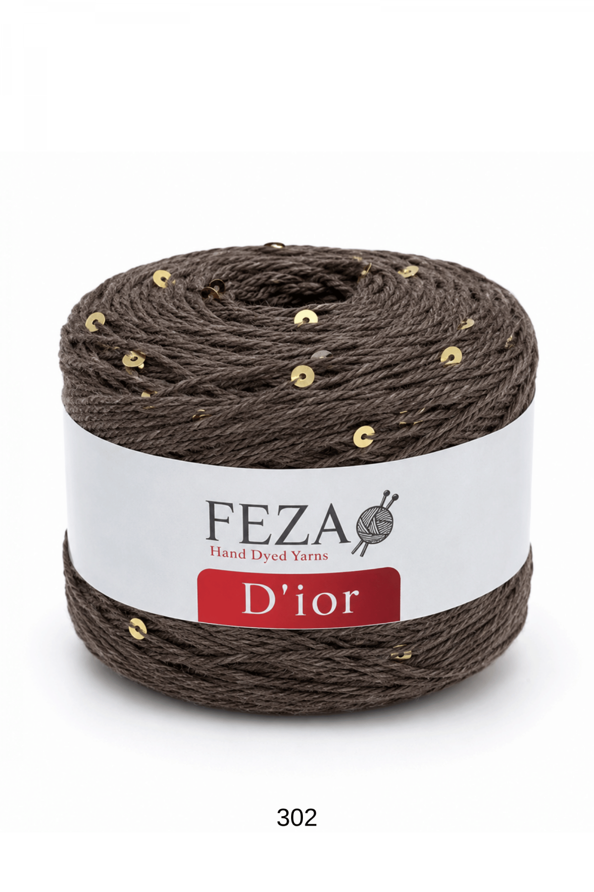 Feza D’ior Payetli Pamuklu Örgü İpi 100 Gr 310 Metre – 1 Yumak-302