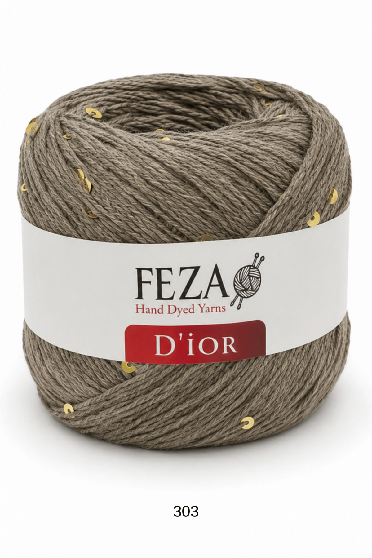 Feza D’ior Payetli Pamuklu Örgü İpi 100 Gr 310 Metre – 1 Yumak-303