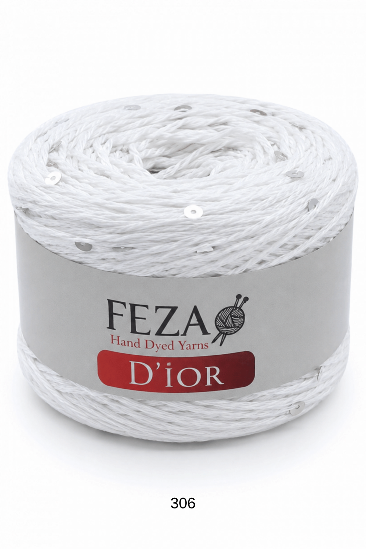 Feza D’ior Payetli Pamuklu Örgü İpi 100 Gr 310 Metre – 1 Yumak-306