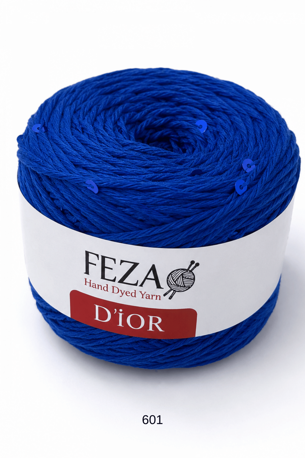 Feza D’ior Payetli Pamuklu Örgü İpi 100 Gr 310 Metre – 1 Yumak-601
