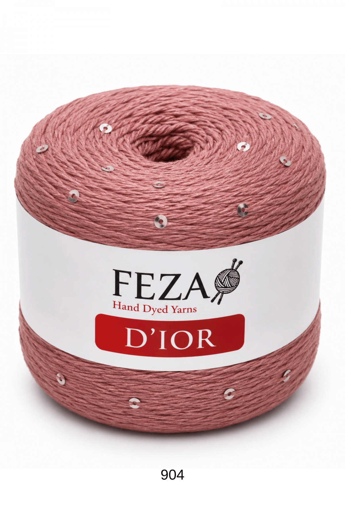 Feza D’ior Payetli Pamuklu Örgü İpi 100 Gr 310 Metre – 1 Yumak-904