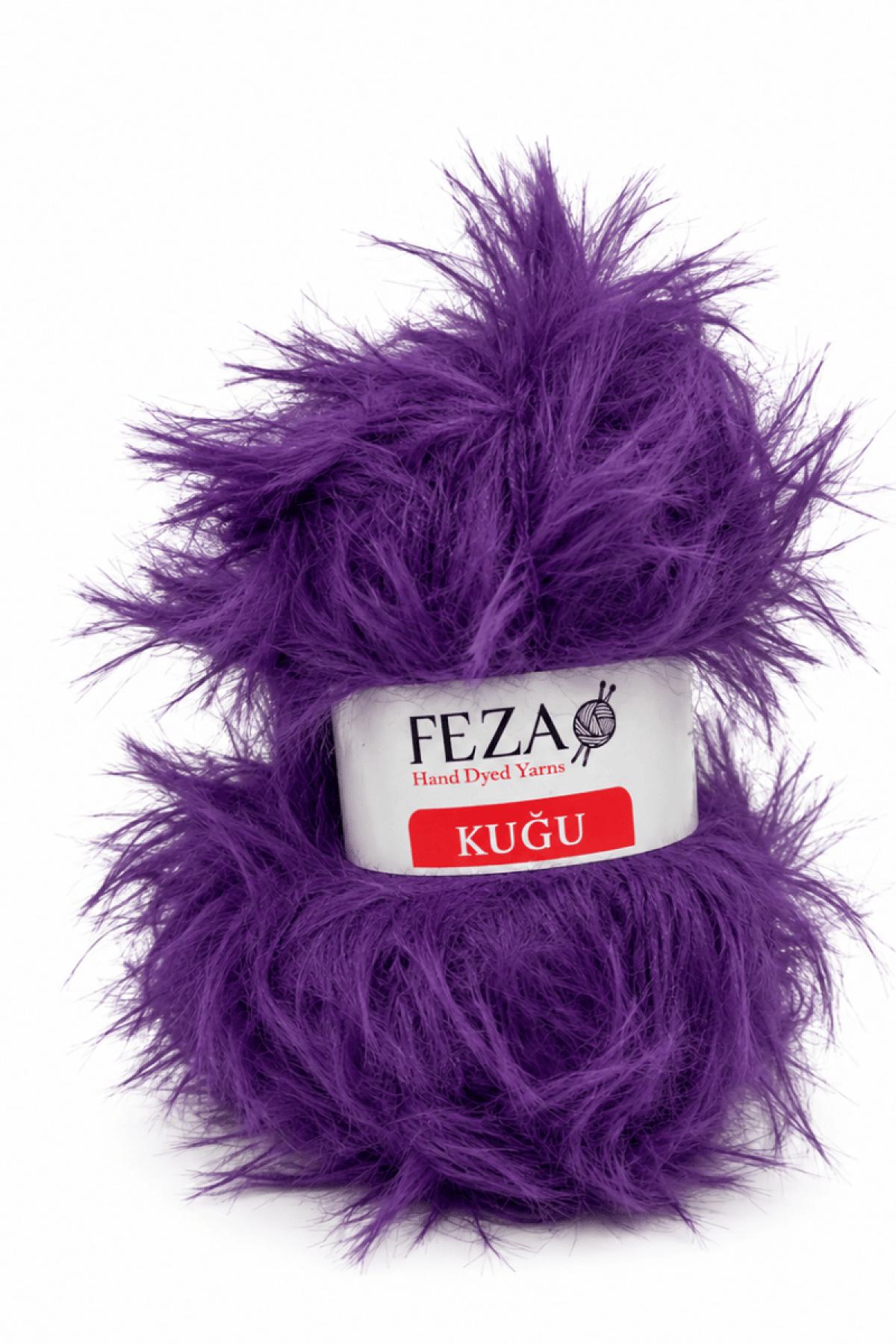 Feza Kuğu El Boyama Tüylü Fantazi Örgü İpi 50 Gr %100 PES – 017-Mor
