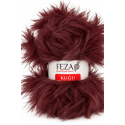 Feza Kuğu El Boyama Tüylü Fantazi Örgü İpi 50 Gr %100 PES – 048-Koyu Kahve