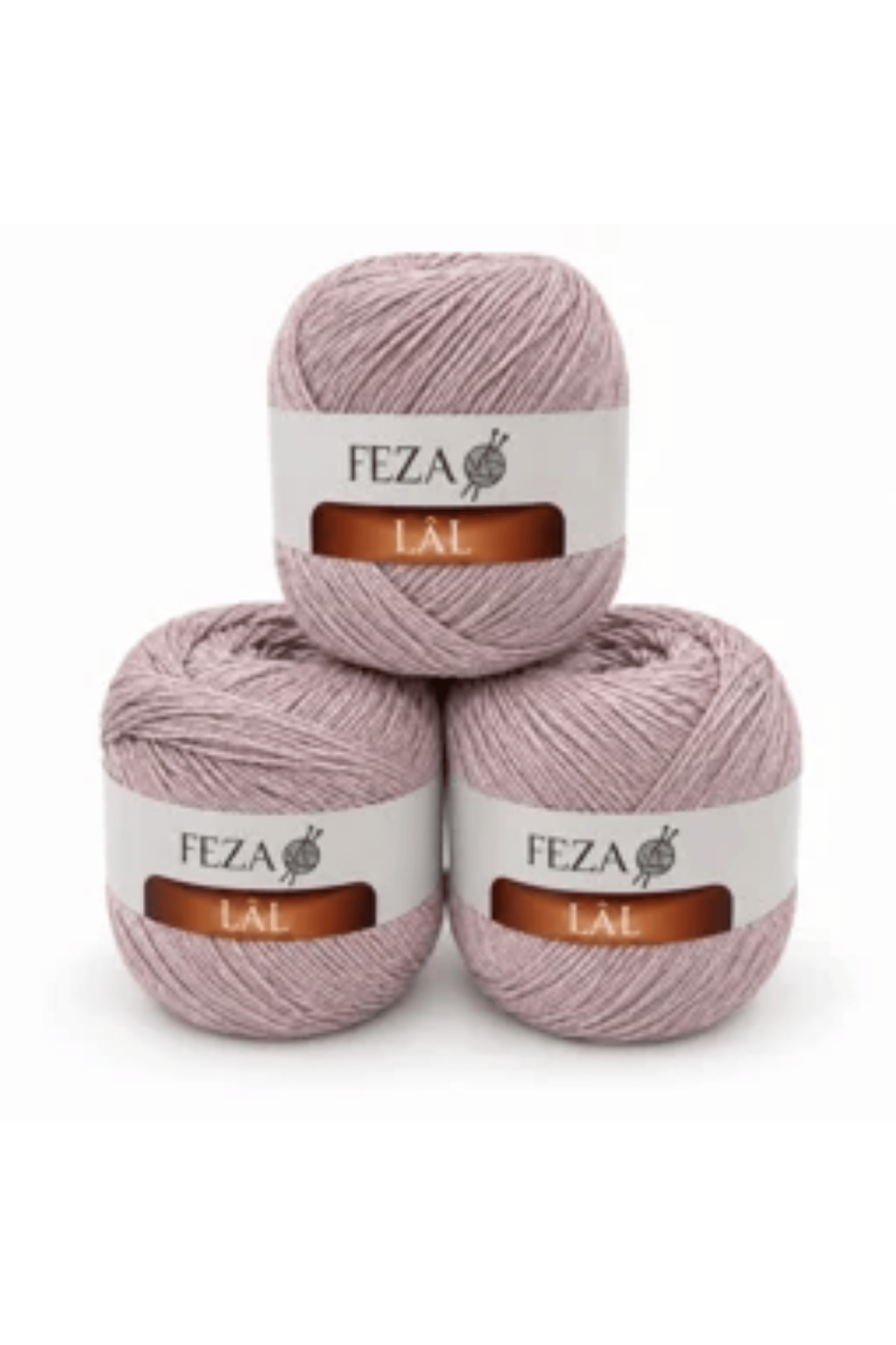 Feza Lâl Pamuklu El Örgü İpi 100 Gr 280 Metre %80 Cotton – Pudra-24