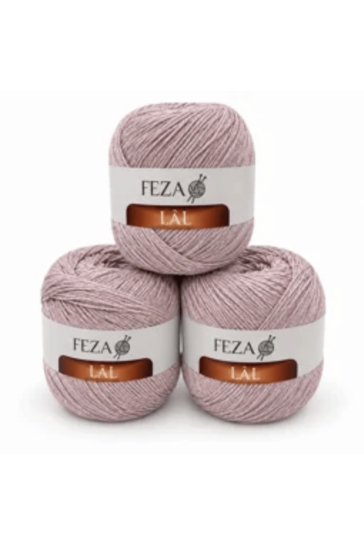 Feza Lâl Pamuklu El Örgü İpi 100 Gr 280 Metre %80 Cotton – Pudra-24