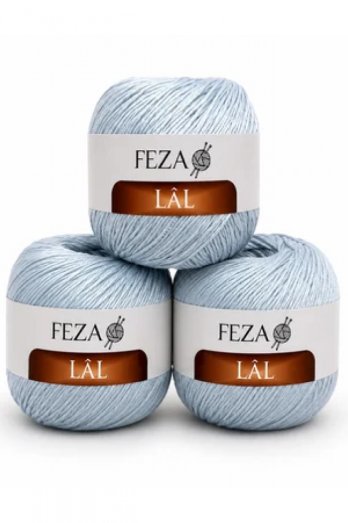Feza Lâl Pamuklu El Örgü İpi 100 Gr 280 Metre %80 Cotton – Mavi-20