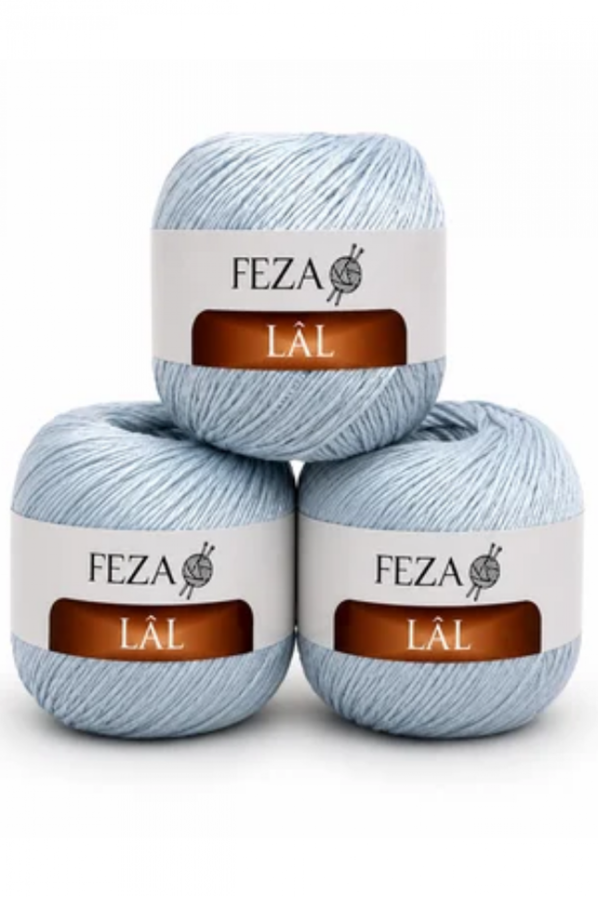 Feza Lâl Pamuklu El Örgü İpi 100 Gr 280 Metre %80 Cotton – Mavi-20
