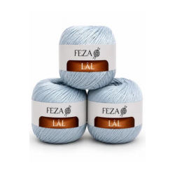 Feza Lâl Pamuklu El Örgü İpi 100 Gr 280 Metre %80 Cotton – Mavi-20