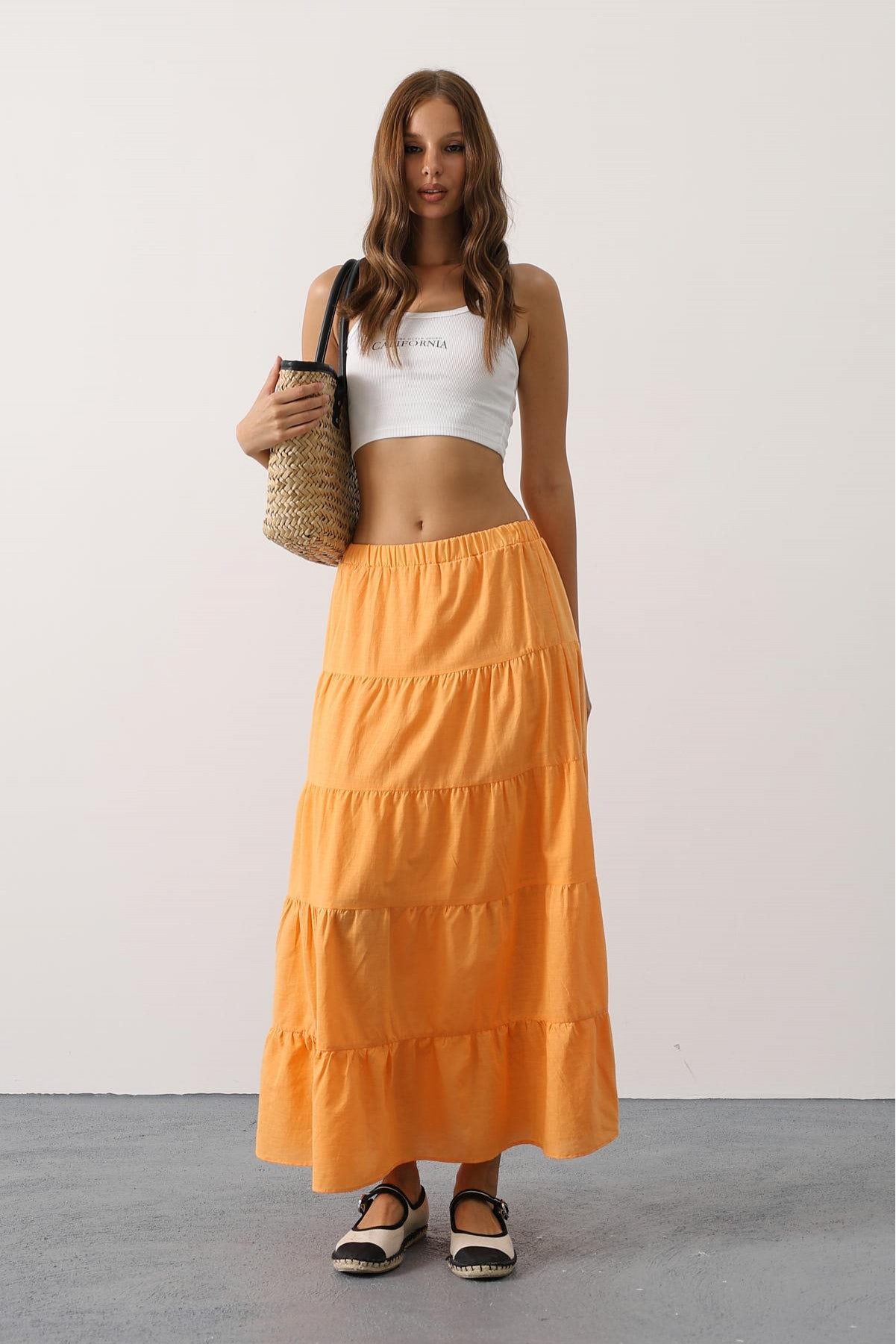 Kat Kat Keten Etek - Kavuniçi