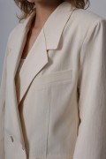 Oversize Blazer Ceket - Natür