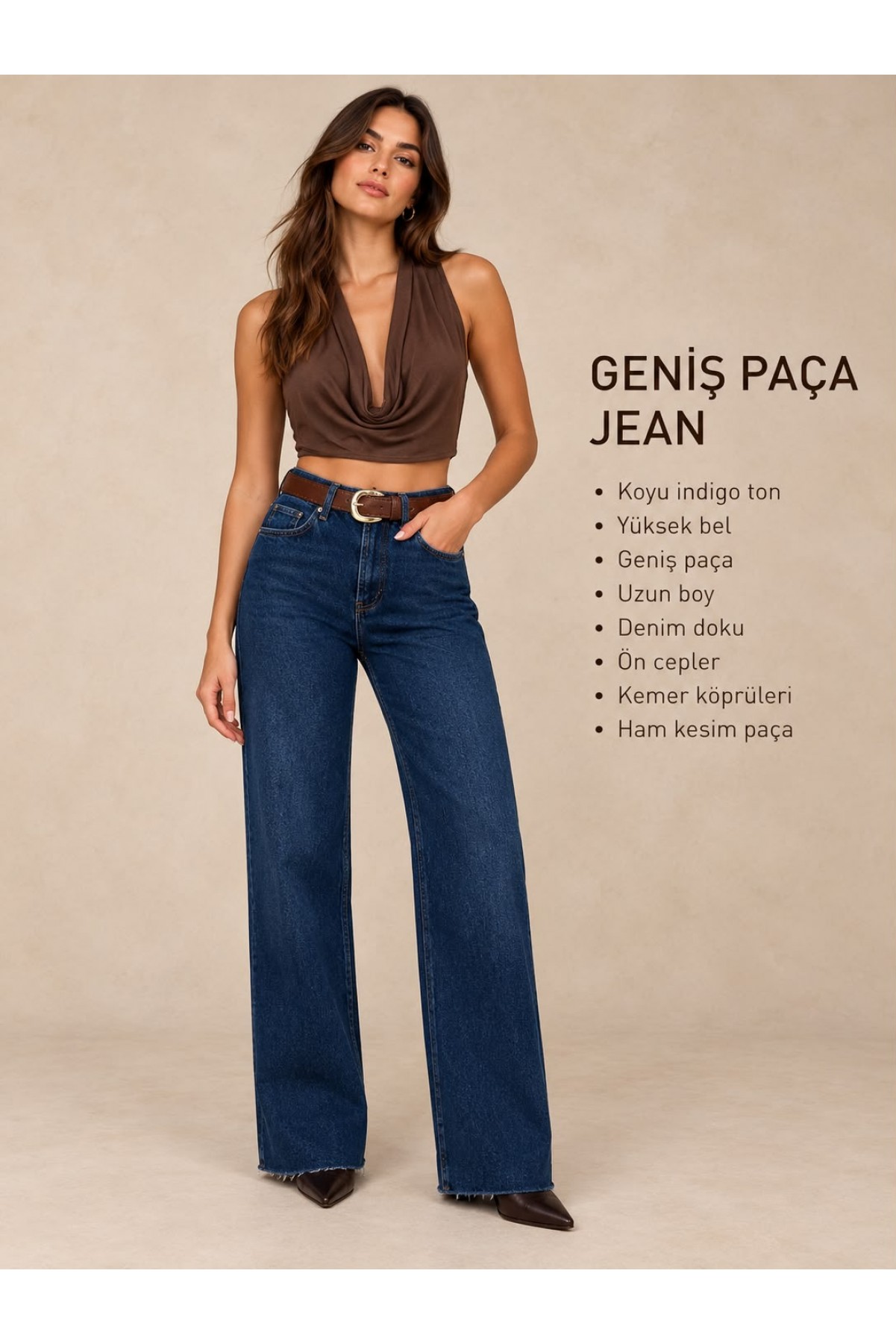 Düz Paça Jean