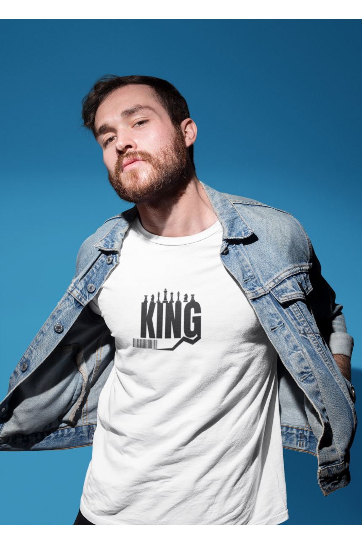 Erkek Özel Baskılı Modern Fit %100 Pamuk Bisiklet Yaka T-Shirt
