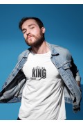 Erkek Özel Baskılı Modern Fit %100 Pamuk Bisiklet Yaka T-Shirt