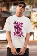 Erkek Özel Baskılı Modern Fit %100 Pamuk Bisiklet Yaka T-Shirt