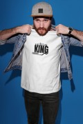 Erkek Özel Baskılı Modern Fit %100 Pamuk Bisiklet Yaka T-Shirt