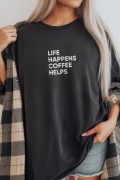 Unisex Oversize 24/1  Süprem Kumaş Penye Baskılı Tişört Pamuklu Ribanalı Bisiklet Yaka Kısa Kollu