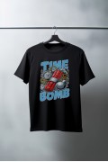 Unisex Oversize 24/1 Penye DTF Baskılı Tişört - DTF115