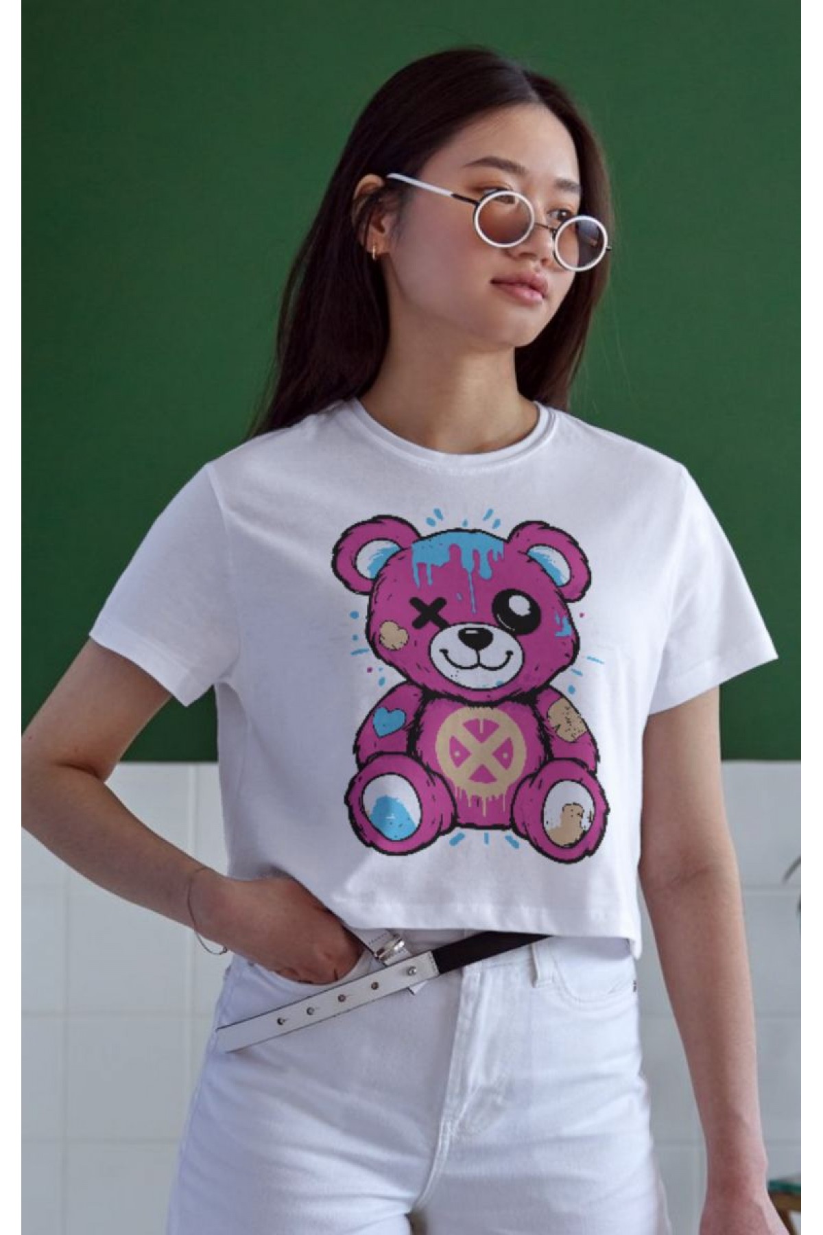 Unisex Oversize 24/1 Penye DTF Baskılı Tişört - DTF130