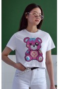 Unisex Oversize 24/1 Penye DTF Baskılı Tişört - DTF130
