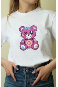Unisex Oversize 24/1 Penye DTF Baskılı Tişört - DTF130