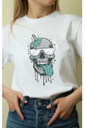 Unisex Oversize 24/1 Penye DTF Baskılı Tişört - DTF150