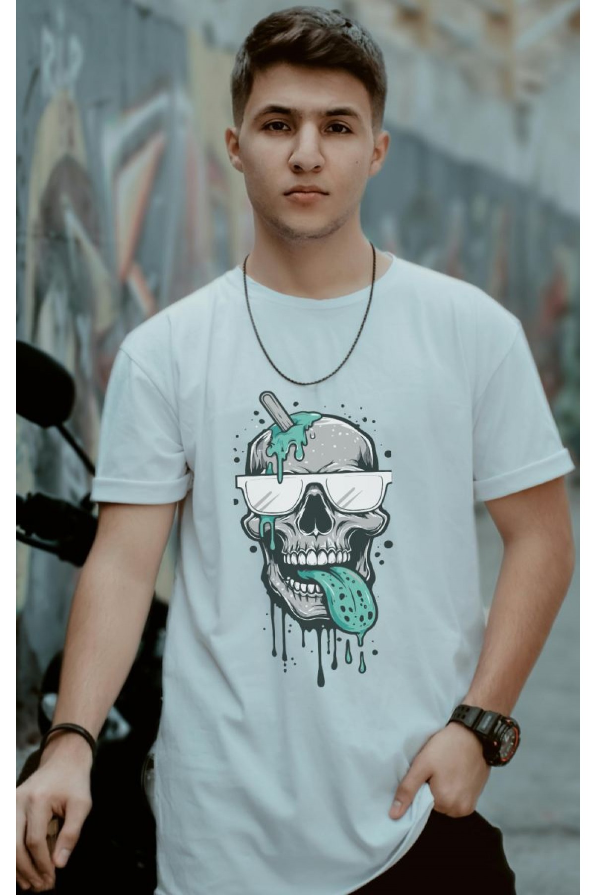 Unisex Oversize 24/1 Penye DTF Baskılı Tişört - DTF150