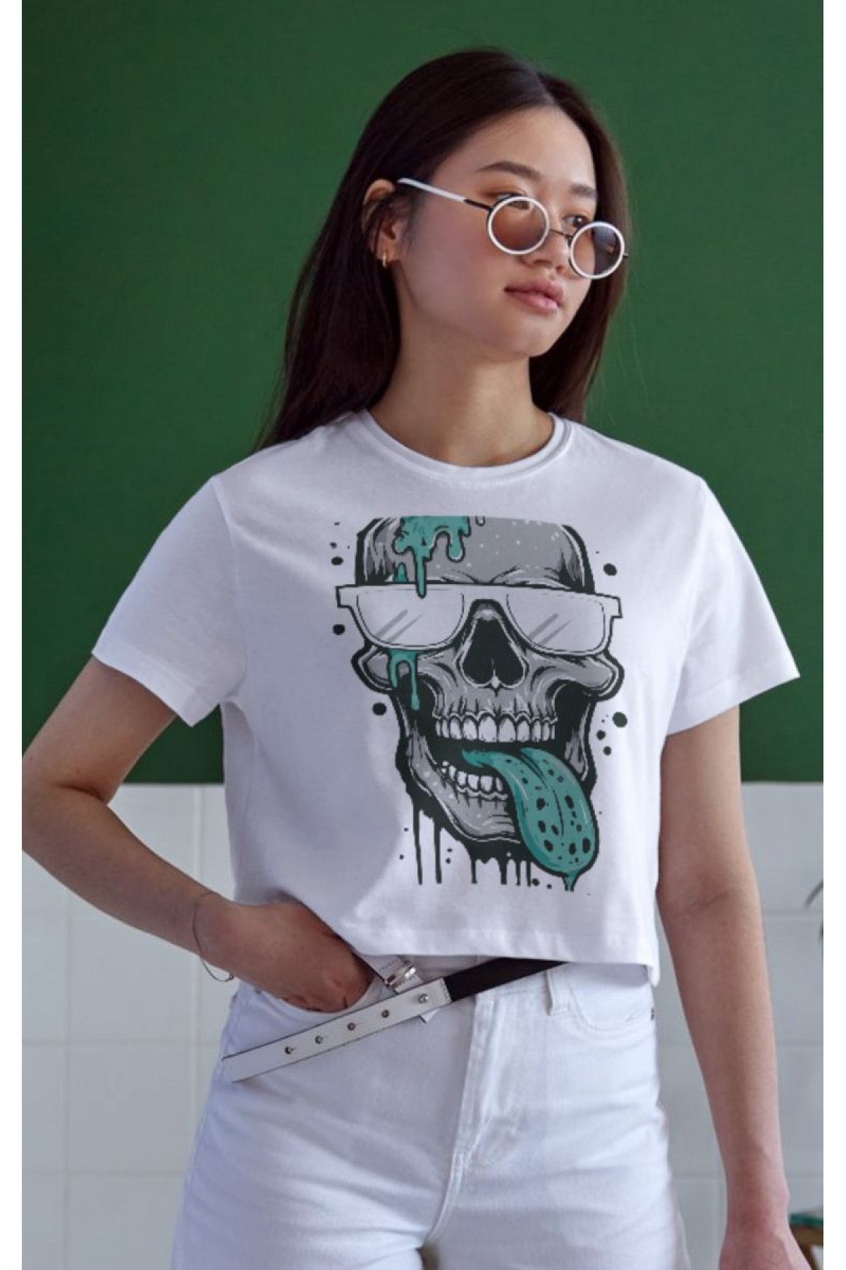 Unisex Oversize 24/1 Penye DTF Baskılı Tişört - DTF150