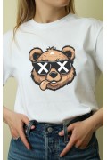 Unisex Oversize 24/1 Penye DTF Baskılı Tişört - DTF155