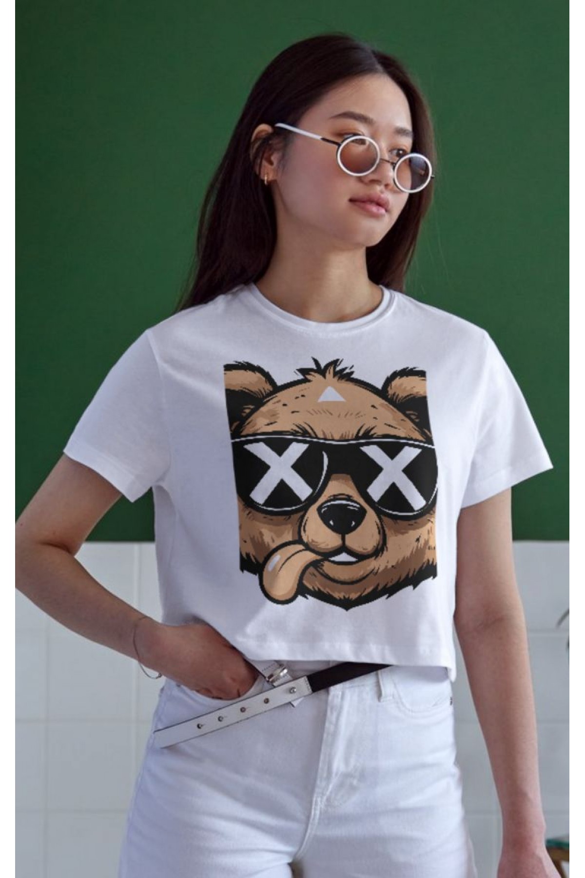 Unisex Oversize 24/1 Penye DTF Baskılı Tişört - DTF155