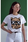 Unisex Oversize 24/1 Penye DTF Baskılı Tişört - DTF155