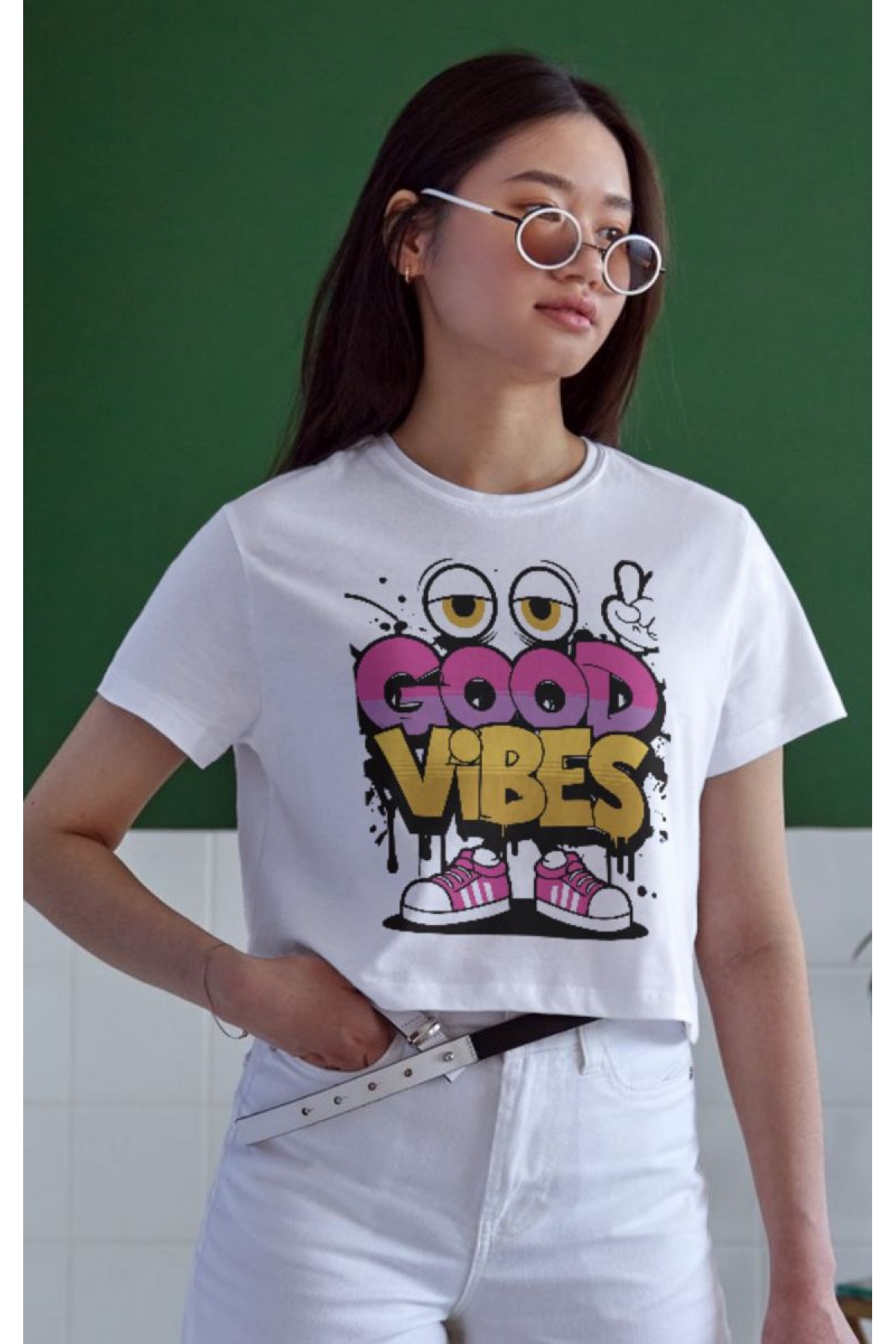 Unisex Oversize 24/1 Penye DTF Baskılı Tişört - DTF156