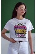 Unisex Oversize 24/1 Penye DTF Baskılı Tişört - DTF156