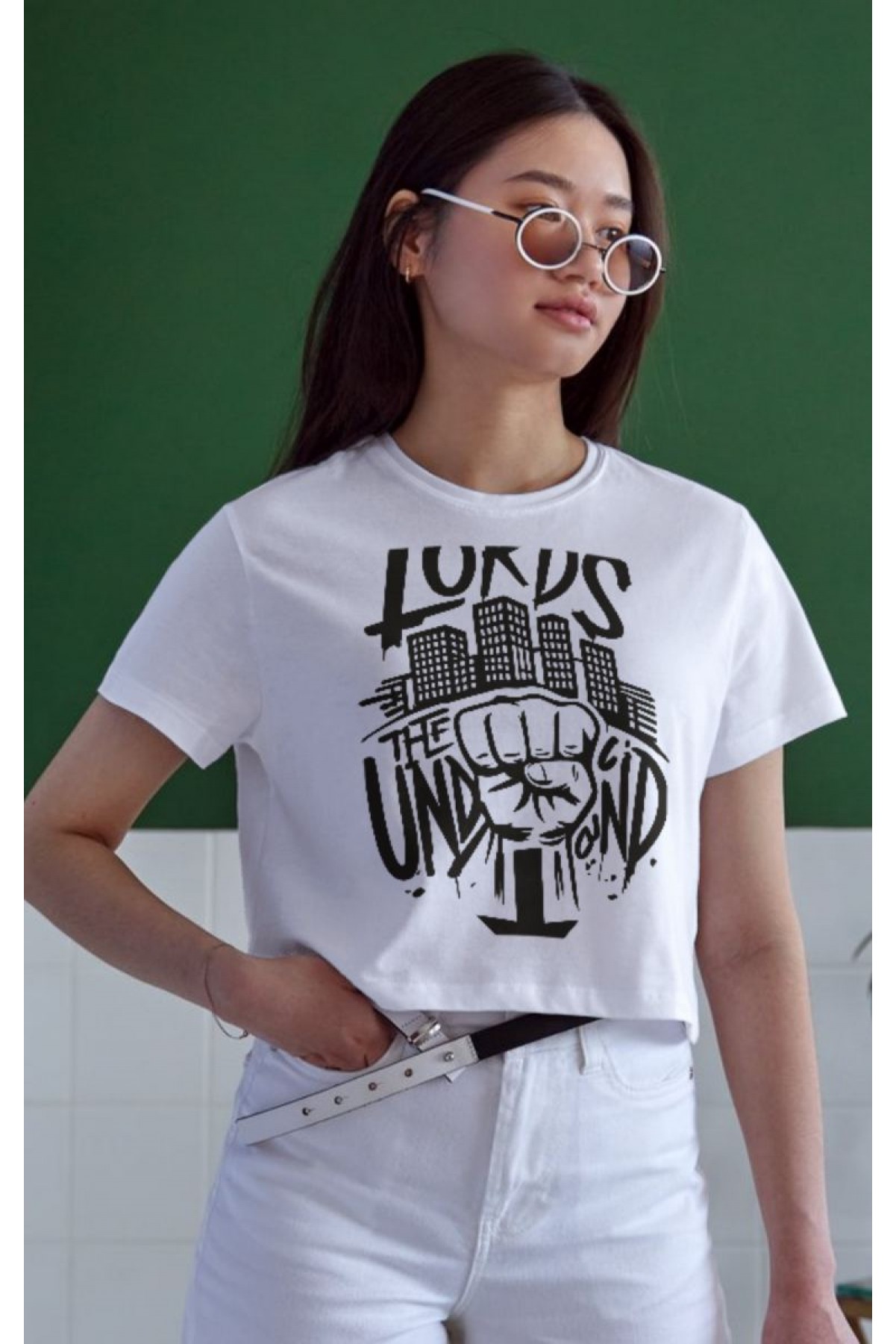 Unisex Oversize 24/1 Penye DTF Baskılı Tişört - DTF161