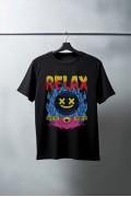 Unisex Oversize 24/1 Penye DTF Baskılı Tişört - DTF162