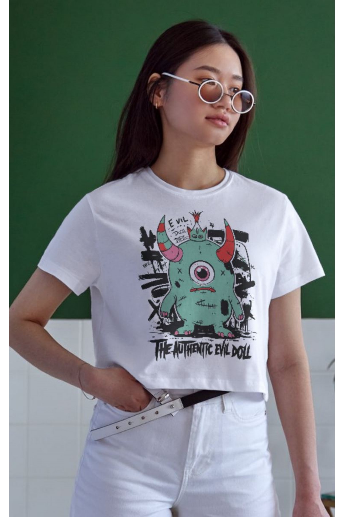 Unisex Oversize 24/1 Penye DTF Baskılı Tişört - DTF165