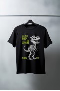 Unisex Oversize 24/1 Penye DTF Baskılı Tişört - DTF166