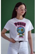 Unisex Oversize 24/1 Penye DTF Baskılı Tişört - DTF167