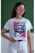 Unisex Oversize 24/1 Penye DTF Baskılı Tişört - DTF168