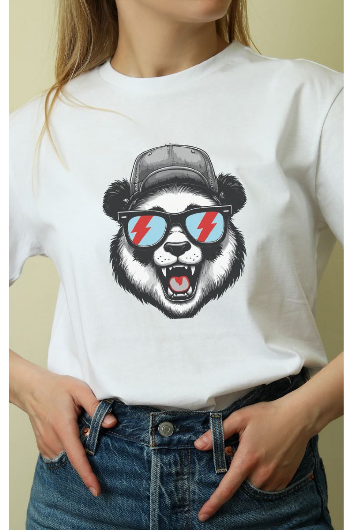 Unisex Oversize 24/1 Penye DTF Baskılı Tişört - DTF171