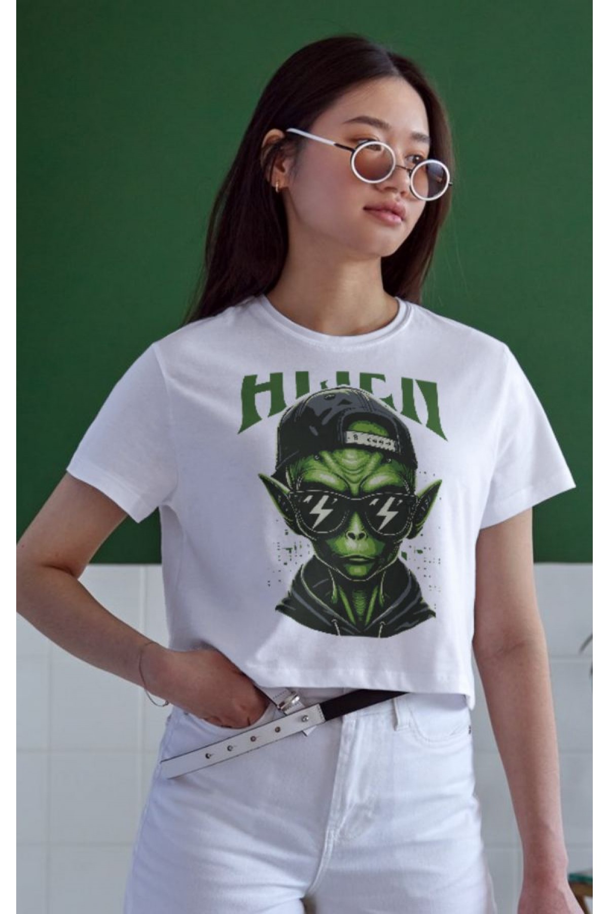 Unisex Oversize 24/1 Penye DTF Baskılı Tişört - DTF173