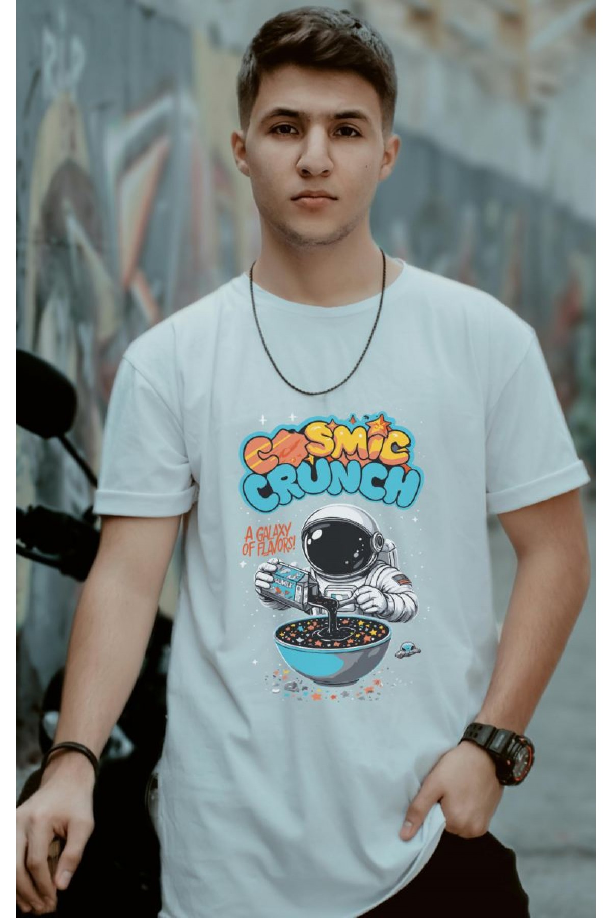Unisex Oversize 24/1 Penye DTF Baskılı Tişört - DTF174