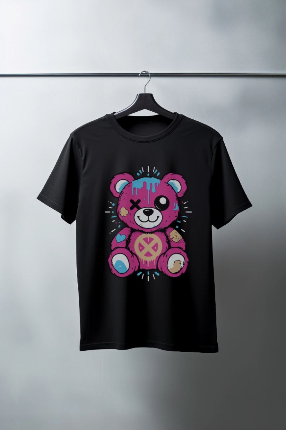 Unisex Oversize 24/1 Penye DTF Baskılı Tişört - DTF182