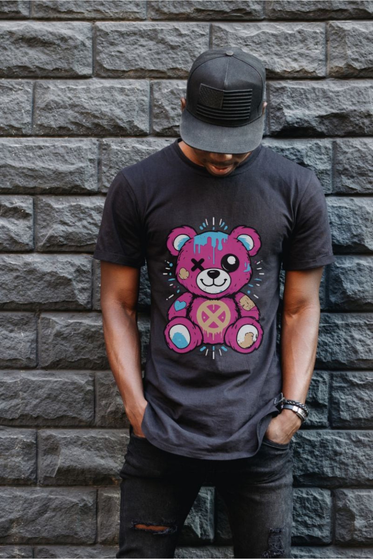 Unisex Oversize 24/1 Penye DTF Baskılı Tişört - DTF182