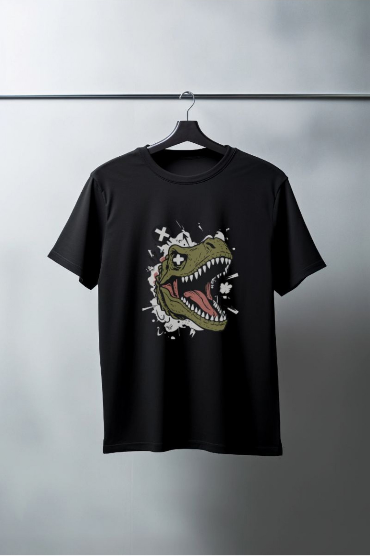 Unisex Oversize 24/1 Penye DTF Baskılı Tişört - DTF186