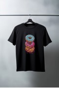 Unisex Oversize 24/1 Penye DTF Baskılı Tişört - DTF187