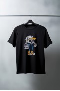 Unisex Oversize 24/1 Penye DTF Baskılı Tişört - DTF189