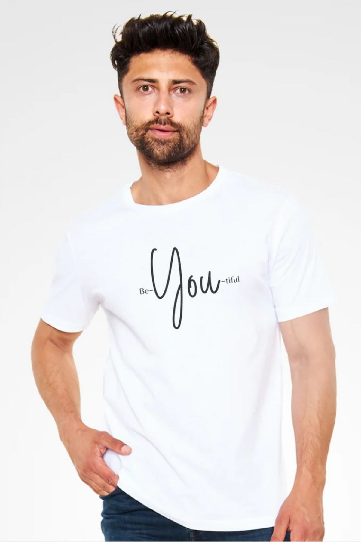 Unisex Oversize 24/1 Penye DTF Baskılı Tişört - DTF203